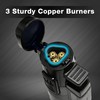 Urgrette Torch Lighter Refillable Butane Triple Torch Lighters Jet Flame