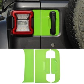 SQQP Tailgate Handle Panel Trim Cover Fit for 2018-2024 Jeep Wrangler JL JLU & Gladiator JT Exterior Accessories(Green)