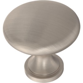 Franklin Brass Round (1-Pack) Cabinet Knobs | Satin Nickel Handles for Dresser Furniture Drawers/Kitchen/Door/Bathroom | 1-3/16" P11747V-SN-C