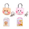 LHLZNB 2PCS Lovely Locker Padlocks，Small Padlocks with Keys，Padlock for Suitcase，Suitcase