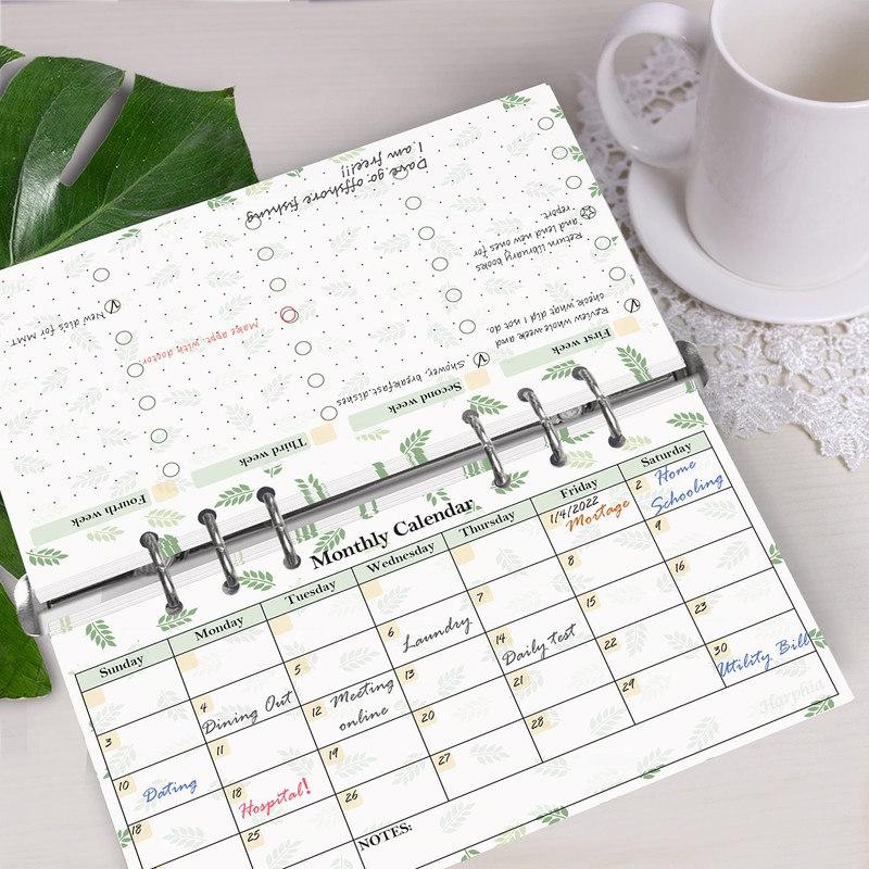 2025 Planner Month Week and Expense Tracker Paper Kit, for