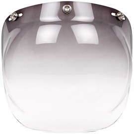 Chern Yueh Bubble Shield for 3-Snap Open Face Helmets (Smoke Gradient)