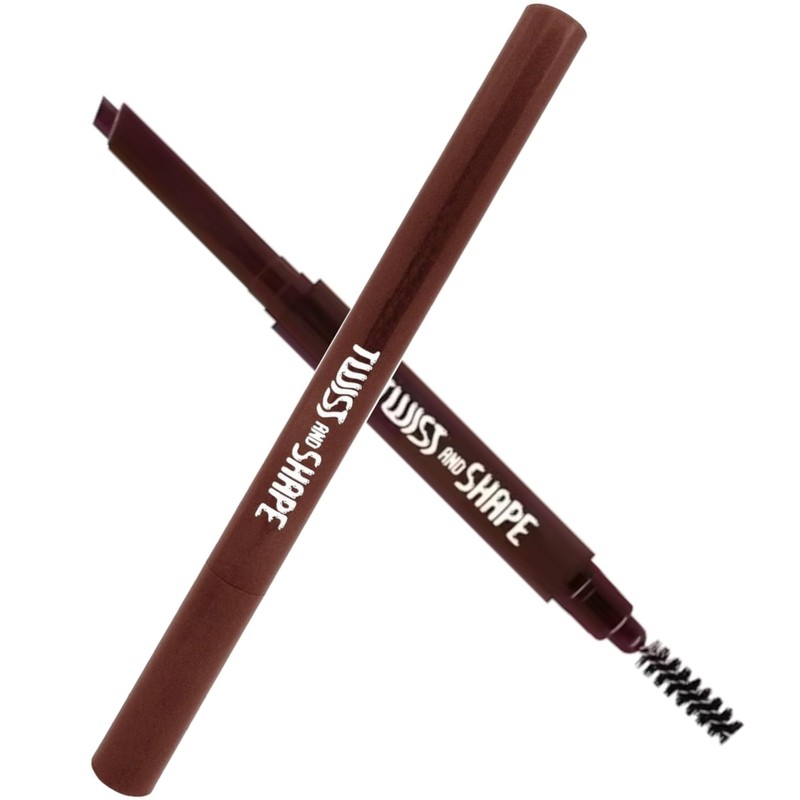 2x Eye Brow Pencil Twist and Shape Combi, Brown –