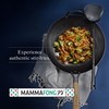 Mammafong Traditional Hand Hammered Pre-seasoned Round Bottom Carbon Steel Wok