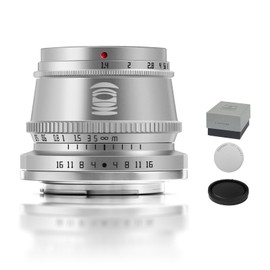 TTArtisan 35mm F1.4 Silver APS-C Portrait Lens for Sony E Mount A9 A7R IV A7R III A7R II A7SII A7III A7II A7C A5000 A5100 A6000 A6100 A6300 A6400 A6500 A6600 NEX-3 NEX-5 MEX-6 NEX-7 (Silver)
