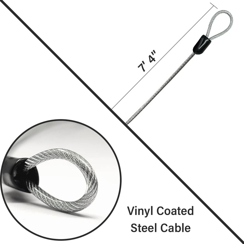 Coverland- Cable Lock Set for Car Cover, 7.3 ft Long