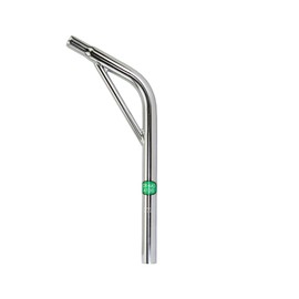 ALTALINE Bicycle Chromoly 25.4mm Chrome Plated Lay-Back Seatpost with Support 400mm Long