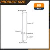 sourcing map 60Pcs 3/32"x5/16" Round Head Blind Rivets, Zinc-Plated Carbon