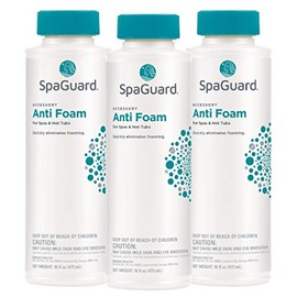 SpaGuard Spa Anti-Foam for Spas & Hot Tubs, 1 pt, Pack of 3, Quickly Eliminates Foaming, Fast-Acting Water Treatment