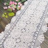 kilofly Handmade Crochet Lace Rectangular Table Runner 15 x 36