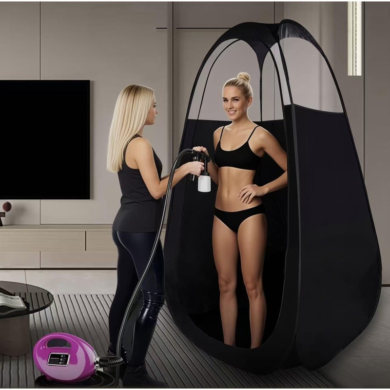 Large Spray Tan Tent Kit, Deluxe Pop Up Portable Professional