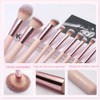 Set de 15 Brochas de Maquillaje de Viaje para Base,