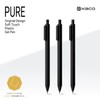 Kaco Gel Pens, 0.5 mm Fine Point, Black Ink 10