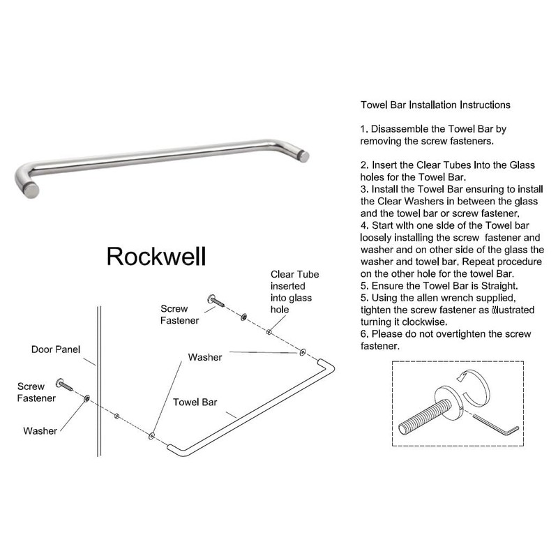 Rockwell Security 8 inch Center to Center Single Sided Pull