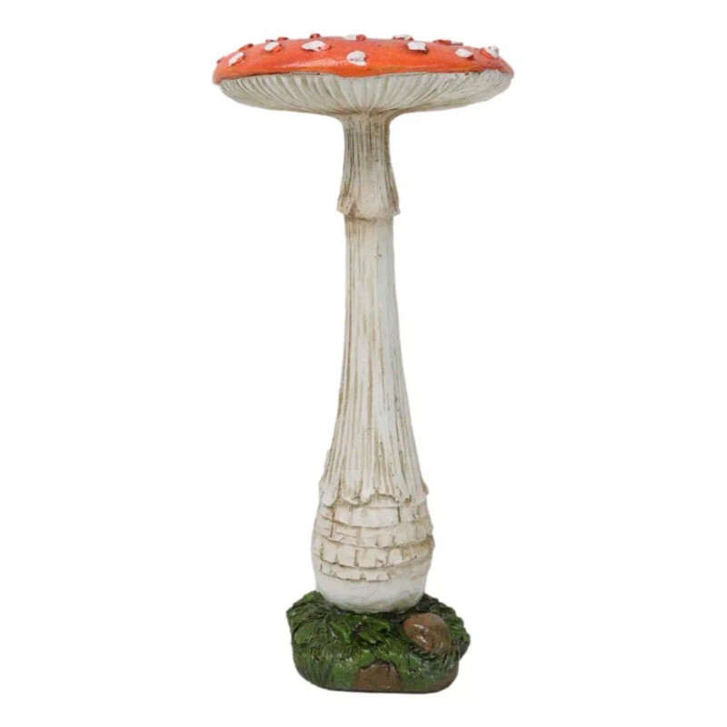 Enchanted Fairy Garden Pillar Toadstool Mushroom Home Decor Figurine 6.75"H