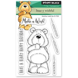Penny Black 30-804 Bear-y Wishful Clear Stamp Set