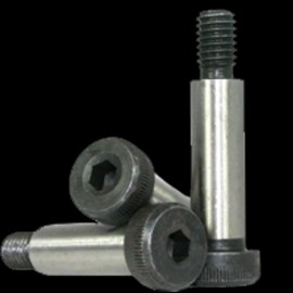 Unbranded 1/2"-3/8-16 x 3/8" Non-Standard Socket Shoulder Screws, Black Oxide, 5 PK