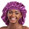 Alnorm Long Satin Bonnet Sleep Cap - Double Layer Soft