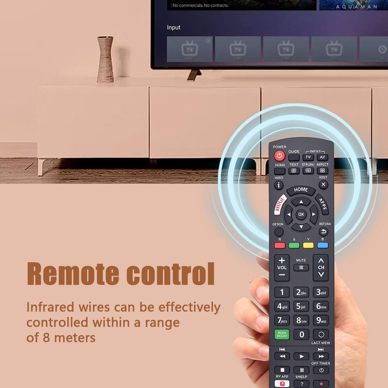 Universal Remote Control Compatible with Panasonic Plasma Viera Smart LCD
