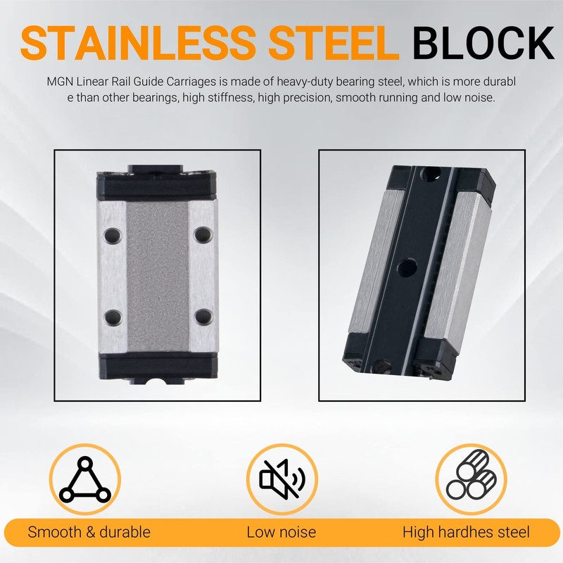 CNCYEAH Linear Rail Guide, MGN9H 300 mm Rail Miniature Linear