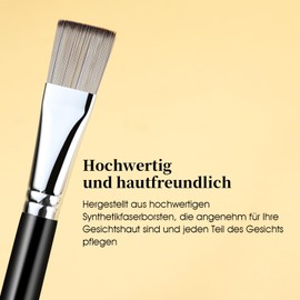 Mask Brush, EIGSHOW Face Mask Brush Premium Soft Face Mask Application, High Quality Cosmetic Tools for Body Lotion, Mud, Clay, Charcoal Mixed Mask-F653 Grey