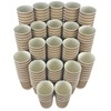 KRUCHI 250 X 12oz Disposable Kraft Ripple Paper Cups for