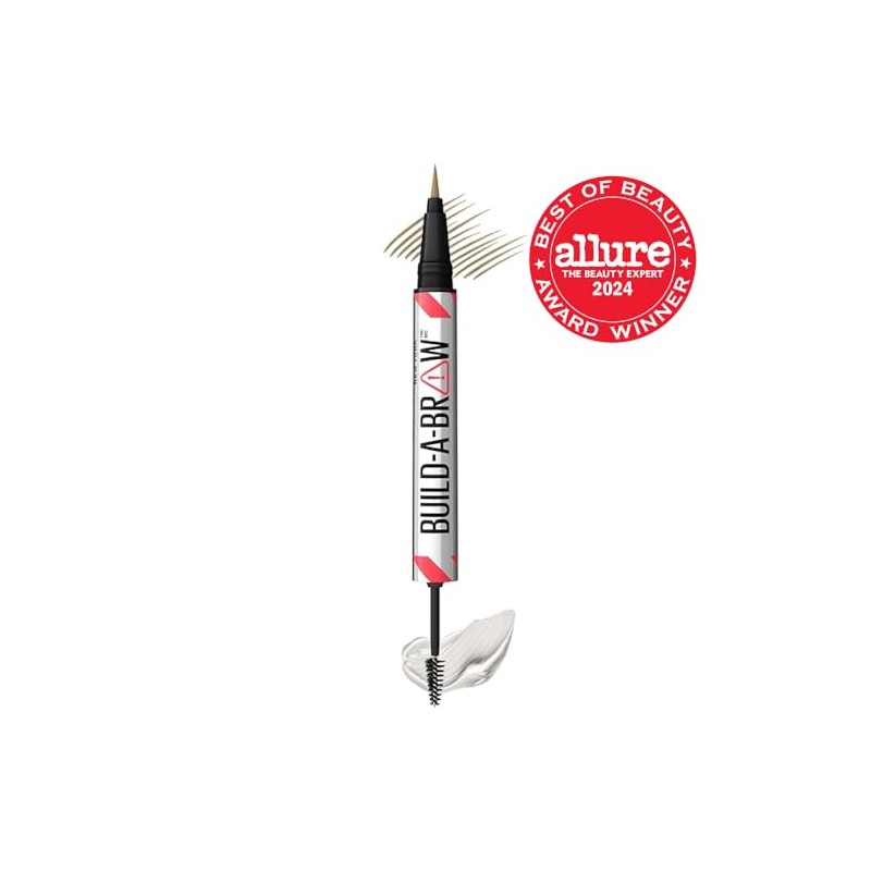 Maybelline Build-A-Brow 2-in-1 Brow Pen and Sealing Eyebrow Gel, Eyebrow