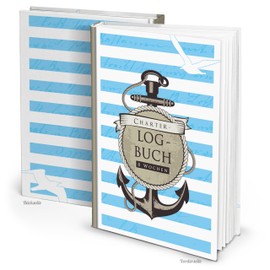 Logbuch-Verlag Charter Log Book 8 Week Diary for Sailing Sailing Boat Gift Birthday