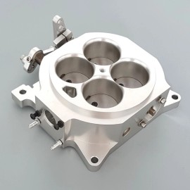 1st-racing Billet Aluminum 1000CFM 4150 Flange Carburetor Throttle Body 1.75" Core Silver