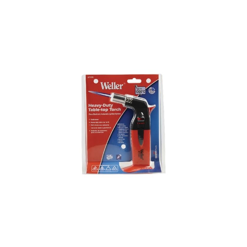 Weller WT13EU Butangas Betriebener Gasbrenner mit Piezo-Zündung