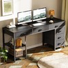 Huuger Computer Desk with 6 Drawers, 54 Inch Office Desk
