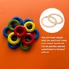 sourcing map 5Pcs 100mm(4-inch) Natural Wood Rings, 10mm Thick Smooth