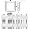 200x300mm Paintable Access Inspection Panel White Plasitc Concealed Check Doors