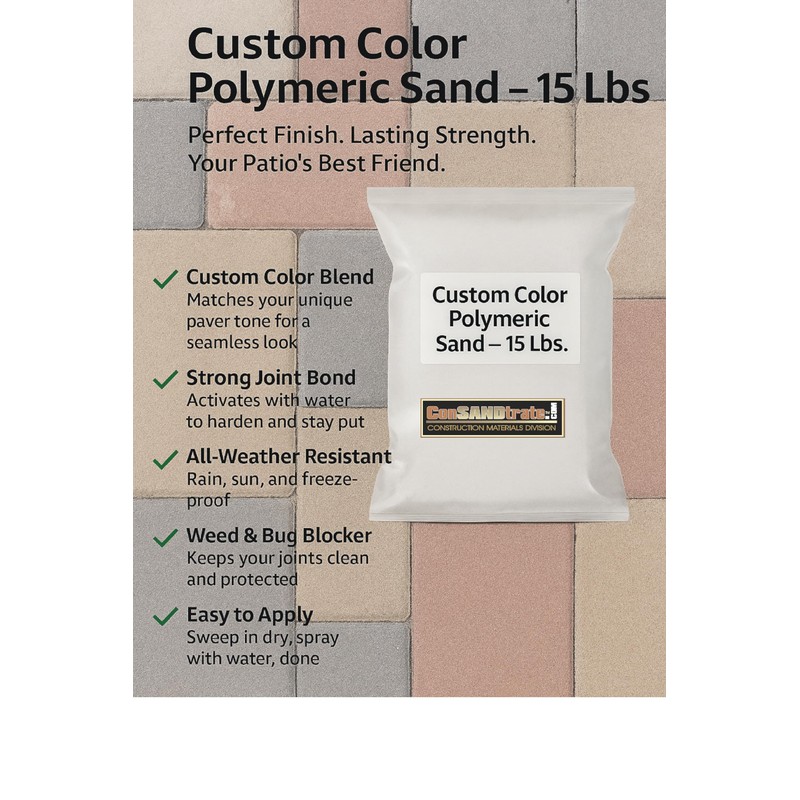 Custom Colored Polymeric Sand - 15 Lb. Bag (Weathered Terra