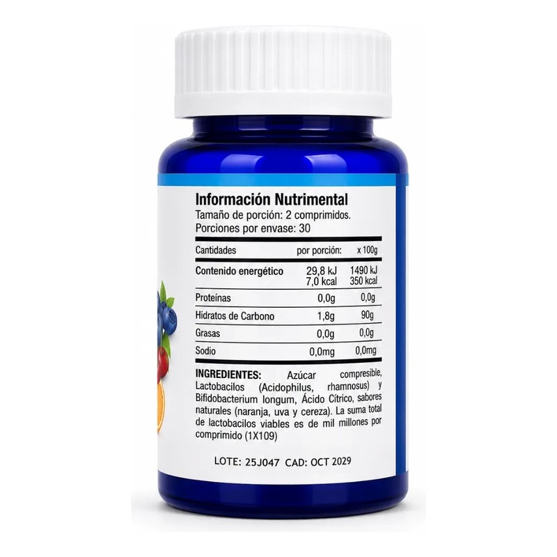 Bioflora Probióticos Comprimidos Masticables 60 Tabletas