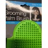 Pet Grooming Palm Brush Green