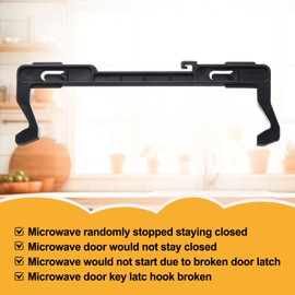 Tellegloww 2 Pack Microwave Door Latch Microwave Replacement Parts Door Latch Compatible with Microwaves