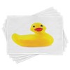 Ambesonne Rubber Duck Place Mats Set of 4, Yellow Squeak
