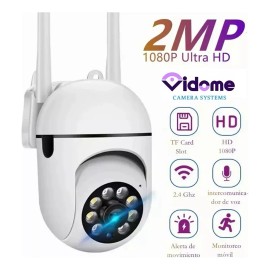 YUTUCAM Cámara de seguridad WiFi 2PCS Hd 1080p PTZ Foco 360° Alarma 2 Piezas con resolución 2MP Camara Vigilancia visión nocturna incluida Audio bidireccional color blanco