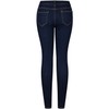2LUV Jeans ajustados elásticos de 5 bolsillos para mujer, azul