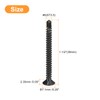 uxcell #6 x 1-1/2" Sheet Metal Screws, 100pcs Black Oxide