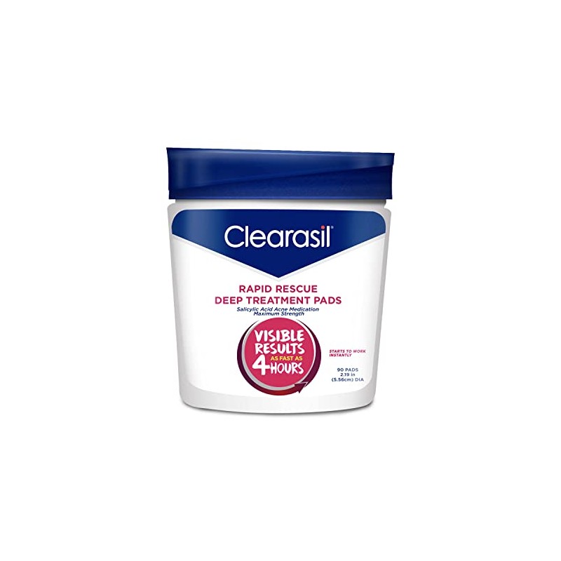 Clearasil Rapid Rescue Deep Treatment Cleansing Pads, 90 Count