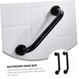FRCOLOR 2pcs Non Slip Safety Handrail for Bathtub and Shower Grab Bar Wall Mounted Bathroom Armrest for Elderly and Stability