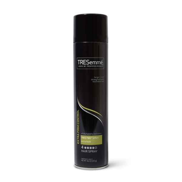 TRESemmé TRES Two Hair Spray For a Frizz-Free Look Extra Hold Anti-Frizz Hairspray With All-Day Humidity Resistance 14.6 oz