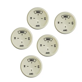 5PCS Baseboard Heater Thermostat Temperature Control Dial Knob Replacement, Baseboard Heater Knob, Wall Heater Board Knob, cream
