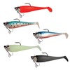 Fishing Adventure Halibut Shad Silver/Luminous Total Weight 270 g