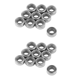 2 x 10Pcs 3x6x2.5mm MR63ZZ Mini Ball Bearings, Double-Shielded Ball Bearings for 3D Printer Model Making