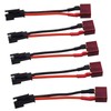 Blomiky 5 Pack Female T Plug to Male SM-2P Plug