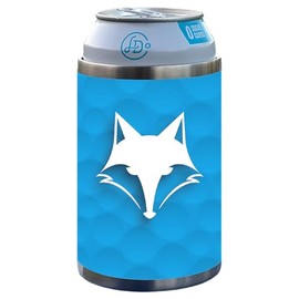 Ballin Can Cooler - Ultra-Compact Stainless Steel Golf-Themed Can Cooler – Sleek Design for Standard 12 oz Cans – Insulated Drink Holder for Golf Enthusiasts (Blue)