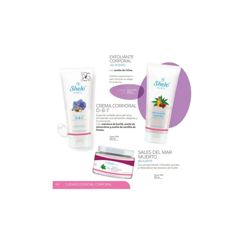 Crema Corporal D-b-t Shelo Nabel® 250ml.